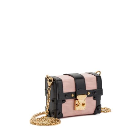 Rose Ballerine Epi and Black Calfskin Essential Trunk Gold Hardware, 2021-2022