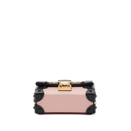 Rose Ballerine Epi and Black Calfskin Essential Trunk Gold Hardware, 2021-2022 - Image 5