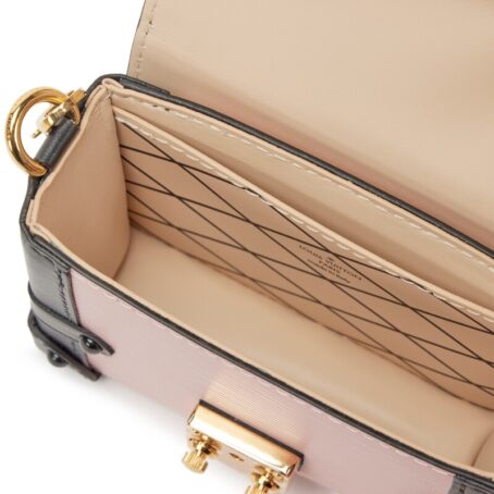Rose Ballerine Epi and Black Calfskin Essential Trunk Gold Hardware, 2021-2022 - Image 6